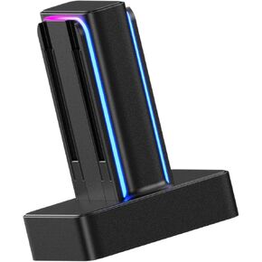 Upgrades Controller Charging Dock with 4 Slots & Not Overcharge LED Indicates ABS Charging Station for Controllers