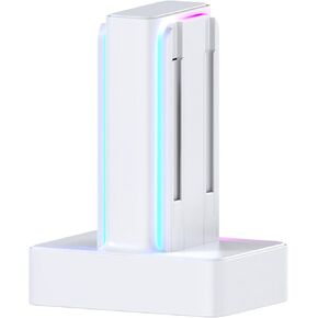 Upgrades Controller Charging Dock with 4 Slots & Not Overcharge LED Indicates ABS Charging Station for Controllers