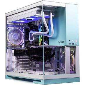 Skytech Azure Gaming PC Desktop, Ryzen 7 7800X3D 4.2 GHz (5GHz Turbo), AMD RX 9070 XT 16GB, 2TB Gen4 NVMe SSD, 32GB DDR5 RAM 6000 RGB, 850W Gold ATX 3 PSU, 360mm ARGB AIO, Wi-Fi, Win 11