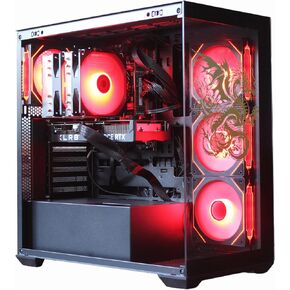 The Horizon Ultra I7 RTX Gaming Dragon Desktop PC || i7 E5-2699V3 18-Core || RTX 4060 || 32GB RAM || SSD + 2TB HHD || 650 W 80+ Gold Power Supply || 1200 Mbps WiFi Ready || Windows 11 Pro