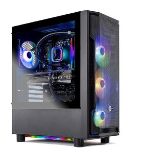 Skytech Gaming Shadow Desktop PC, Intel i7 14700F 2.1 GHz (5.3GHz Turbo), NVIDIA RTX 5060 Ti 16GB, 1TB Gen4 NVMe SSD, 16GB DDR5 RAM 5200, 650W Gold PSU, 360mm ARGB AIO, Wi-Fi, Win 11