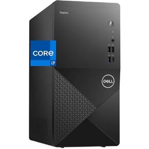 Dell Vostro 3030 Tower Desktop Computer, Intel Core i7-12700K, 32GB RAM, 1TB NVMe SSD, Intel UHD 770 Graphics, Wi-Fi, Bluetooth, Windows 11 Pro, Black