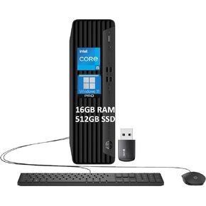 HP Elite SFF 600 G9 Business Desktop PC (Intel 14-Core i5-13500 (> i7-12700), 32GB DDR5 RAM, 1TB SSD) Small Form Factor for IT, Enterprise, Engineering, KB, Mouse, USB Wi-Fi, Ethernet, Win 11 Pro