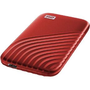 WD 500GB My Passport SSD External Portable Drive, Red, Up to 1,050 MB/s - WDBAGF5000ARD-WESN