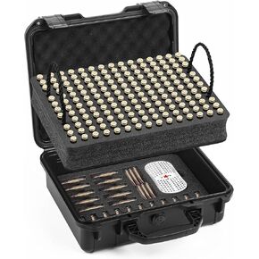 7.62x39 Ammo Case – Waterproof, Shockproof, Lockable Ammo Storage Case with Desiccant for Outdoor Shooting&Transportation – Holds 200 Rounds of 7.62x35mm/7.62x40 WT