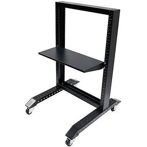 RAISING ELECTRONICS 20U Movable 19inch 2 Post Open Frame Heavy Duty IT Network Data Server Rack