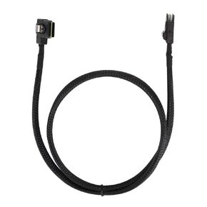 كابل Keenso Compact Mini SAS مع موصل الكوع الأيمن SFF8087 لاتصال القرص الصلب الفعال ، بطول 0.8 متر