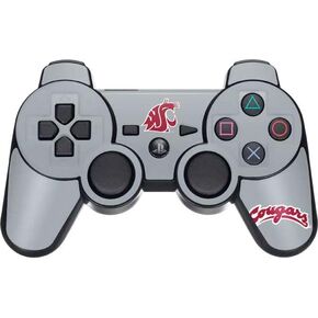 Skinit Decal Gaming Skin Compatible with PS3 Dual Shock Wireless Controller - Officially Licensed College WSU Cougars Logo Design