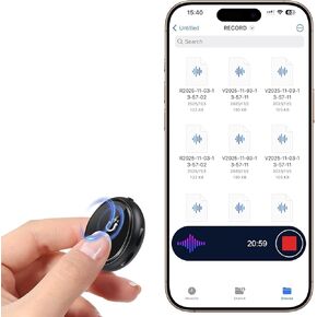 64GB Digital Recorder and Portable Tape Recorder for Lectures and Interviews, Magnetic Voice Recorder，Speaker for Real-Time Playback