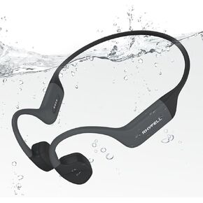 Swimming Headphones, Bone Conduction Headphones Bluetooth 5.4, All Liquid Silicone, IP68 Swimming Waterproof, 32G Memory Underwater Listening for Snorkeling, Surfing, Swimming, Rafting