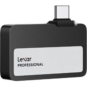 Lexar Professional Go USB 3.2 Gen 2 Type-C Portable SSD, Black - 2TB
