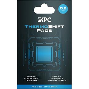 XPC ThermoShift Phase Change Pads 40x80mm, 0.2mm Thickness Thermal PTM Pad for Laptops, CPUs, GPUs