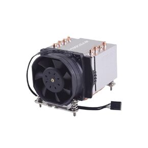 High Performance Socket AM4 AM5 Aluminum Fin with Heat Pipes and PWM Fan A24 for 2U Server
