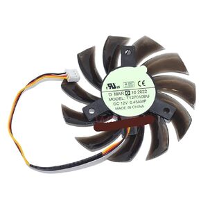 Fan T127010BU DC12V 0.45A 3Lines Computer Cooler 7.5CM