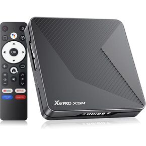 Android TV Box 14.0 ، Android Box 2025 4GB RAM 64GB التخزين ، مربع ذكي للتلفزيون مع S905X5M 2.0GHZ CPU 4K TV Box دعم WIFI 6 2.4G/5.8G DUAL-WIFI AI-SR 3D HDR10+ 1000M Ethernet BT5.0 USB 3.0