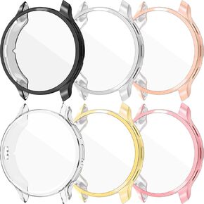 Protective Cover Intended for Garmin Venu 3 Case Soft TPU Plated Bumper All-Around Screen Protector Flim Shell Cases Accessories (6PACKS)