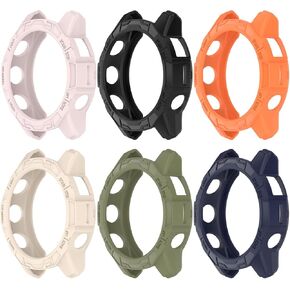 6 Pack Case Compatible for Garmin Epix Pro, Scratch-Resistance TPU Military Protection Rugged Cover Bumper (Garmin Epix Pro 42mm)