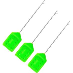 Baiting Needle 3 Pcs - Bait Needle for Fishing - Fishing Needle Set for Baiting Carp, with Plastic Handle