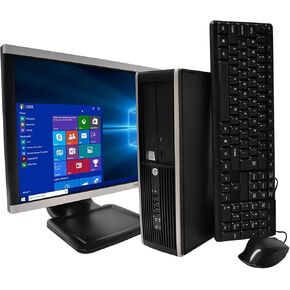 تم تجديد Microsoft المجدد- HP Elite Desktop PC Computer Intel Core I5 ​​3.1-GHz ، ذاكرة وصول عشوائي 8 جيجابايت ، محرك أقراص ثابتة 1 تيرابايت ، DVDRW ، شاشة LCD 19 بوصة ، لوحة المفاتيح ، الماوس ، USB WiFi ، Windows 10 (متجدد)
