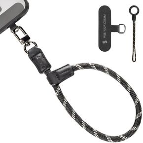 SMALLRIG Adjustable Phone Wrist Strap, 38cm Leather & Nylon Wrist Strap for iPhone, for Samsung
