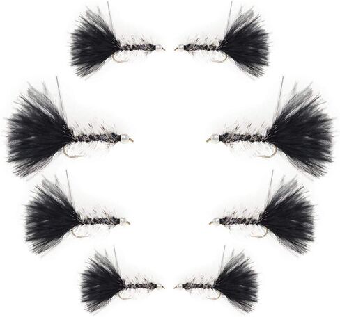 7 Conehead Zuddler/Bunny Muddler Minnow Dry Fly Fishing Assortment | Trout, Sculpin Streamer, Baitfish Flies in Kuwait