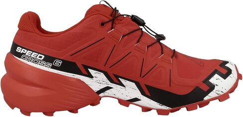SALOMON Speedcross 6, Men's Sneaker, Fiery Red Black White, 9.5 AU in Saudi Arabia