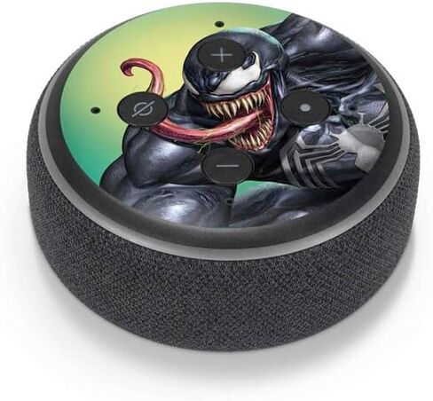 Skinit Skinit Audio Audio Skin متوافق مع Amazon Echo Dot 3 - تصميم Symbiote Marvel المرخص رسميًا in Kuwait