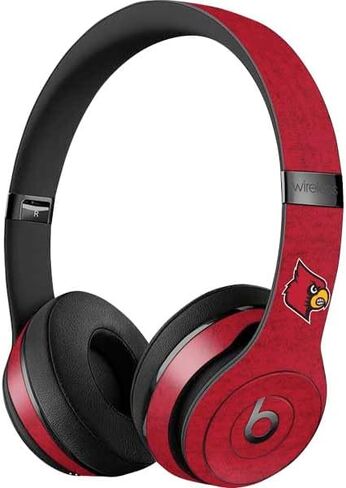 Skinit Decal Audio Skin Compatible with Beats Solo 3 Wireless - Officially Licensed University of Louisville Go Cards Design in Kuwait