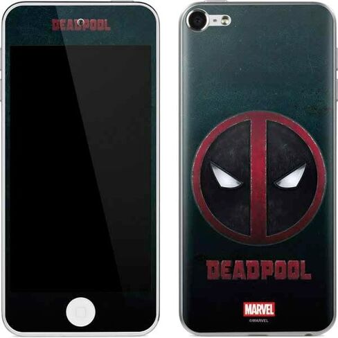 Skinit Decal MP3 Player Skin Compatible with iPod Touch (6th Gen 2015) - Officially Licensed Marvel Deadpool Legacy Deadpool Red Poster Design in Kuwait