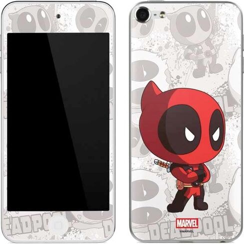 Skinit Decal MP3 Player Skin Compatible with iPod Touch (6th Gen 2015) - Officially Licensed Marvel Deadpool Legacy Deadpool Red Poster Design in Kuwait