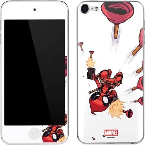 Skinit Decal MP3 Player Skin Compatible with iPod Touch (6th Gen 2015) - Officially Licensed Marvel Deadpool Legacy Deadpool Red Poster Design in Kuwait