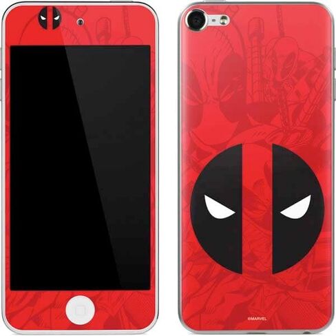 Skinit Decal MP3 Player Skin Compatible with iPod Touch (6th Gen 2015) - Officially Licensed Marvel Deadpool Legacy Deadpool Red Poster Design in Kuwait