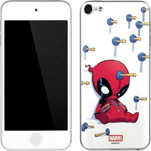 Skinit Decal MP3 Player Skin Compatible with iPod Touch (6th Gen 2015) - Officially Licensed Marvel Deadpool Legacy Deadpool Red Poster Design in Kuwait