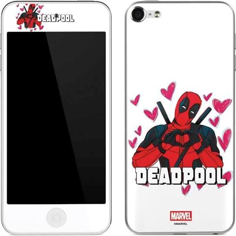 Skinit Decal MP3 Player Skin Compatible with iPod Touch (6th Gen 2015) - Officially Licensed Marvel Deadpool Legacy Deadpool Red Poster Design in Kuwait