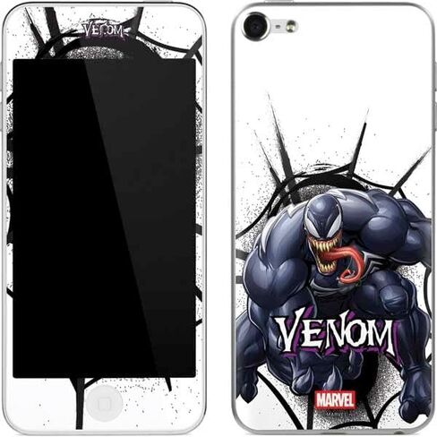 Skinit MECAL MP3 Player Skin متوافق مع iPod Touch (6th Gen 2015) - تصميم Marvel Venom Symbiote المرخص رسميًا in Kuwait