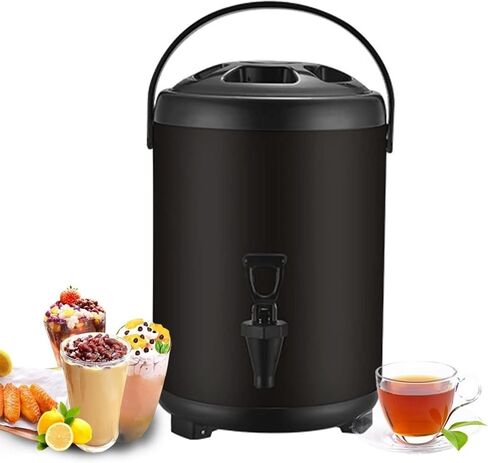 6L 8L 10L 12L Urn Boiler Hot and Cold Water Dispenser Stainless Steel Tea Hot Water Bottle with Faucet Portable Handle Large Capacity Sealing for Catering Hotels (E 12L) in Saudi Arabia