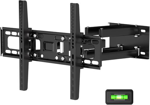 TV Wall Mount Bracket for Most 32-85 Inch TVs, Full Motion TV Wall Mount with Articulating Dual Arms Fits 8.6" Studs, Max VESA 600 x 400mm, Holds up to 110lbs Load in Saudi Arabia