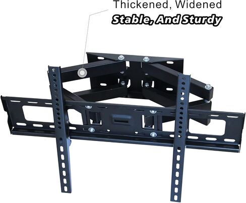 TV Wall Mount Bracket for Most 32-85 Inch TVs, Full Motion TV Wall Mount with Articulating Dual Arms Fits 8.6" Studs, Max VESA 600 x 400mm, Holds up to 110lbs Load in Saudi Arabia