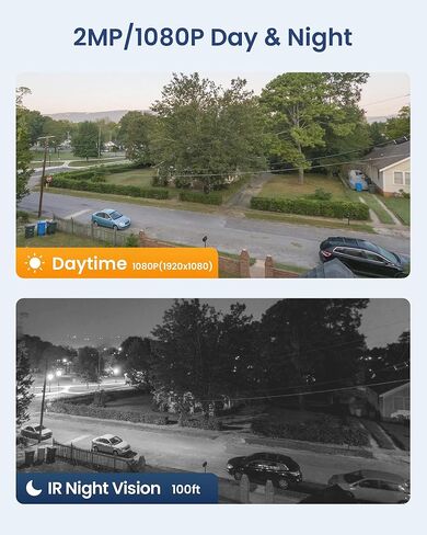 ZOSI 5MP Lite Home Security Camera System Outdoor Indoor, 8 Channel H.265+ CCTV DVR and 8 x 1080p Weatherproof Surveillance Bullet Dome Camera, AI Motion Detection, Remote Access (1TB Hard Drive) in Saudi Arabia