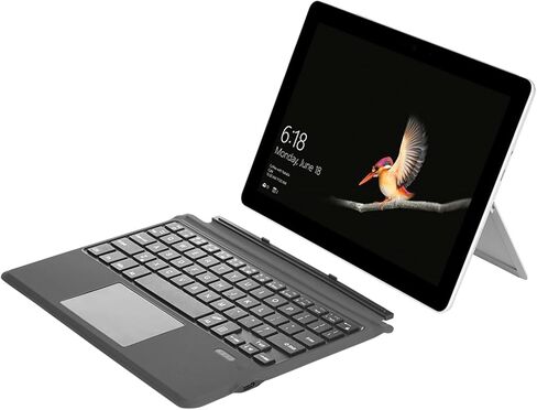 Wireless Keyboard for Surface Go 3/2/1, Ultra Slim Portable Bluetooth Keyboard with Touchpad, Detachable Key Board Backlit with PU Leather (7-Color Backlit) in Saudi Arabia