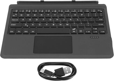 Wireless Keyboard for Surface Go 3/2/1, Ultra Slim Portable Bluetooth Keyboard with Touchpad, Detachable Key Board Backlit with PU Leather (7-Color Backlit) in Saudi Arabia
