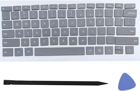 Replacement Keycap Keys Full Set of Key Cap Compatible for Surface Pro 8/9/X 1983 1982 2038 1996 1997 1876 Keyboard 2021-2023 Year (Gray) in Saudi Arabia