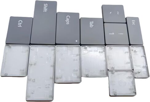 Replacement Keycap Keys Full Set of Key Cap Compatible for Surface Pro 8/9/X 1983 1982 2038 1996 1997 1876 Keyboard 2021-2023 Year (Gray) in Saudi Arabia