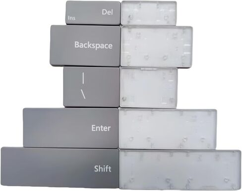 Replacement Keycap Keys Full Set of Key Cap Compatible for Surface Pro 8/9/X 1983 1982 2038 1996 1997 1876 Keyboard 2021-2023 Year (Gray) in Saudi Arabia