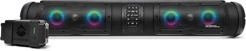 by ECOXGEAR SEB28R Elite 500-Watt Amplified Battery Powered Powersports 8 Speaker Bluetooth Waterproof Dirtproof LED Backlit Soundbar with Standard Mounting Bracket in Saudi Arabia
