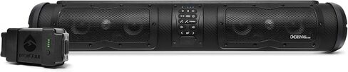 by ECOXGEAR SEB28R Elite 500-Watt Amplified Battery Powered Powersports 8 Speaker Bluetooth Waterproof Dirtproof LED Backlit Soundbar with Standard Mounting Bracket in Saudi Arabia