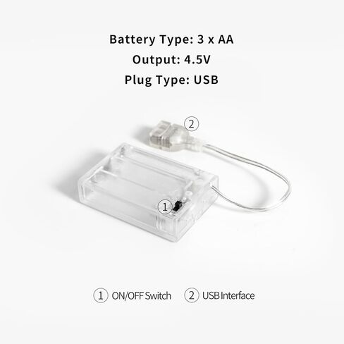 4-AA Battery Holder with 5V USB Port, Portable Power Supply for LED Strip Lights and DIY Electronics Projects in Saudi Arabia