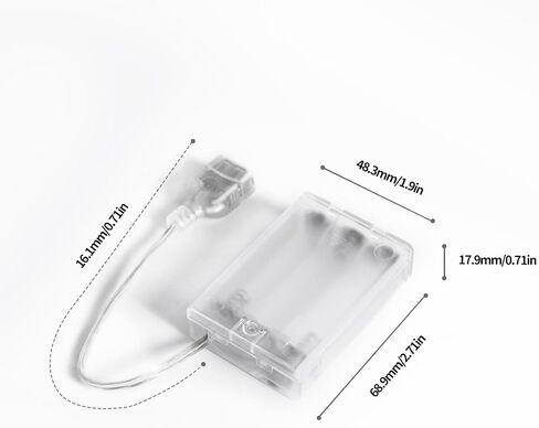 4-AA Battery Holder with 5V USB Port, Portable Power Supply for LED Strip Lights and DIY Electronics Projects in Saudi Arabia