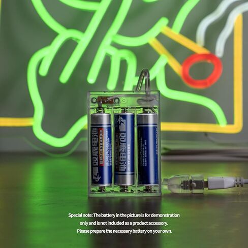 4-AA Battery Holder with 5V USB Port, Portable Power Supply for LED Strip Lights and DIY Electronics Projects in Saudi Arabia