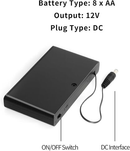 4-AA Battery Holder with 5V USB Port, Portable Power Supply for LED Strip Lights and DIY Electronics Projects in Saudi Arabia